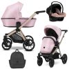 Kunert BRAV ECO többfunkciós babakocsi - baby pink eco