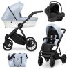 Kunert IVENTO ECO többfunkciós babakocsi - eco baby blue